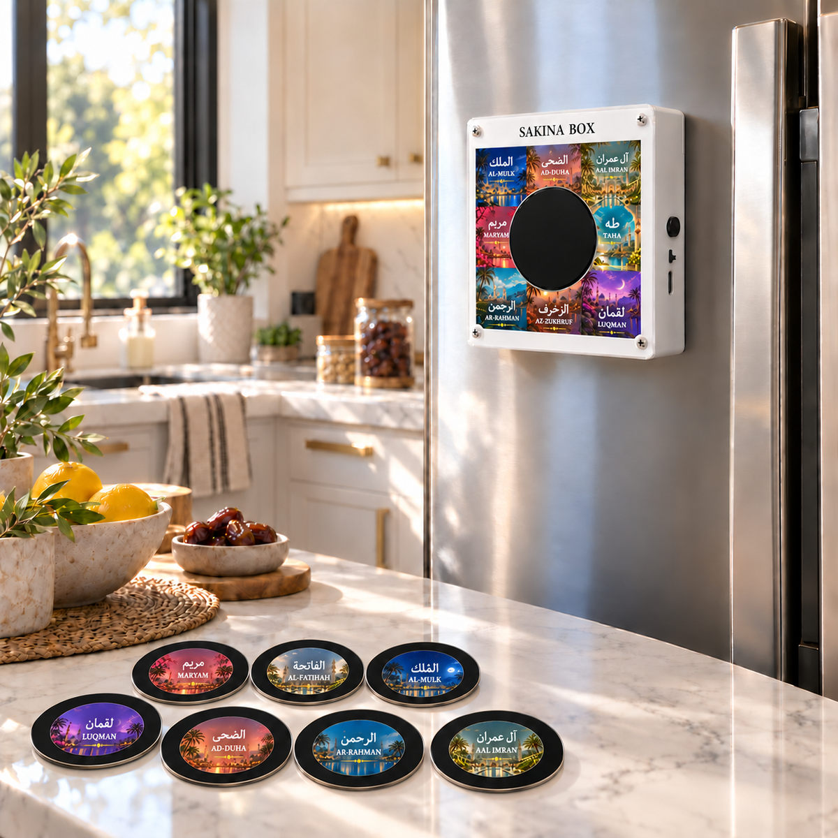 Sakina™ Quran Disc Player — Ayah Discs included
