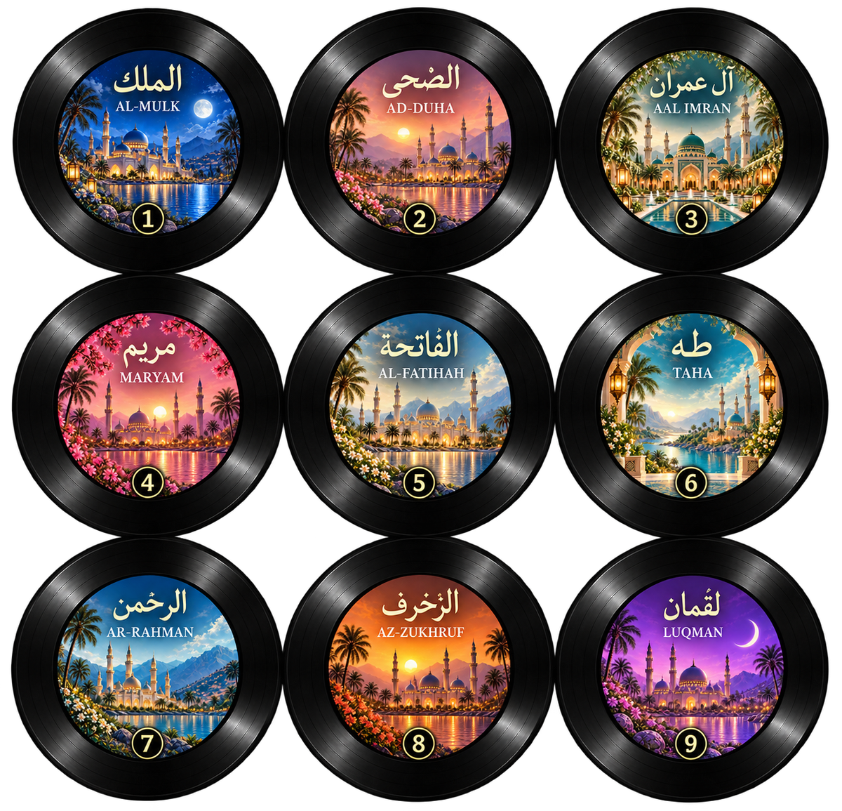 Sakina™ Quran Disc Player — Ayah Discs included