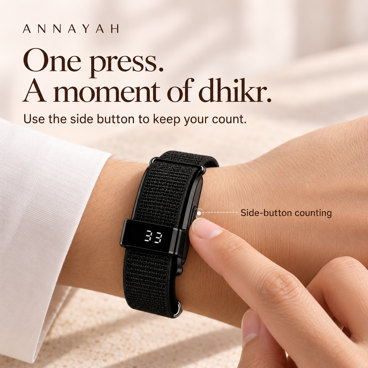 Annayah™ Prayer Reminder Wristband