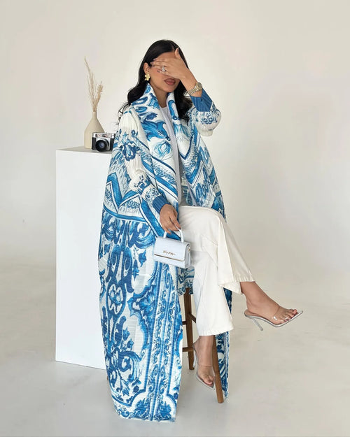 Blue Porcelain Mosaic Abaya