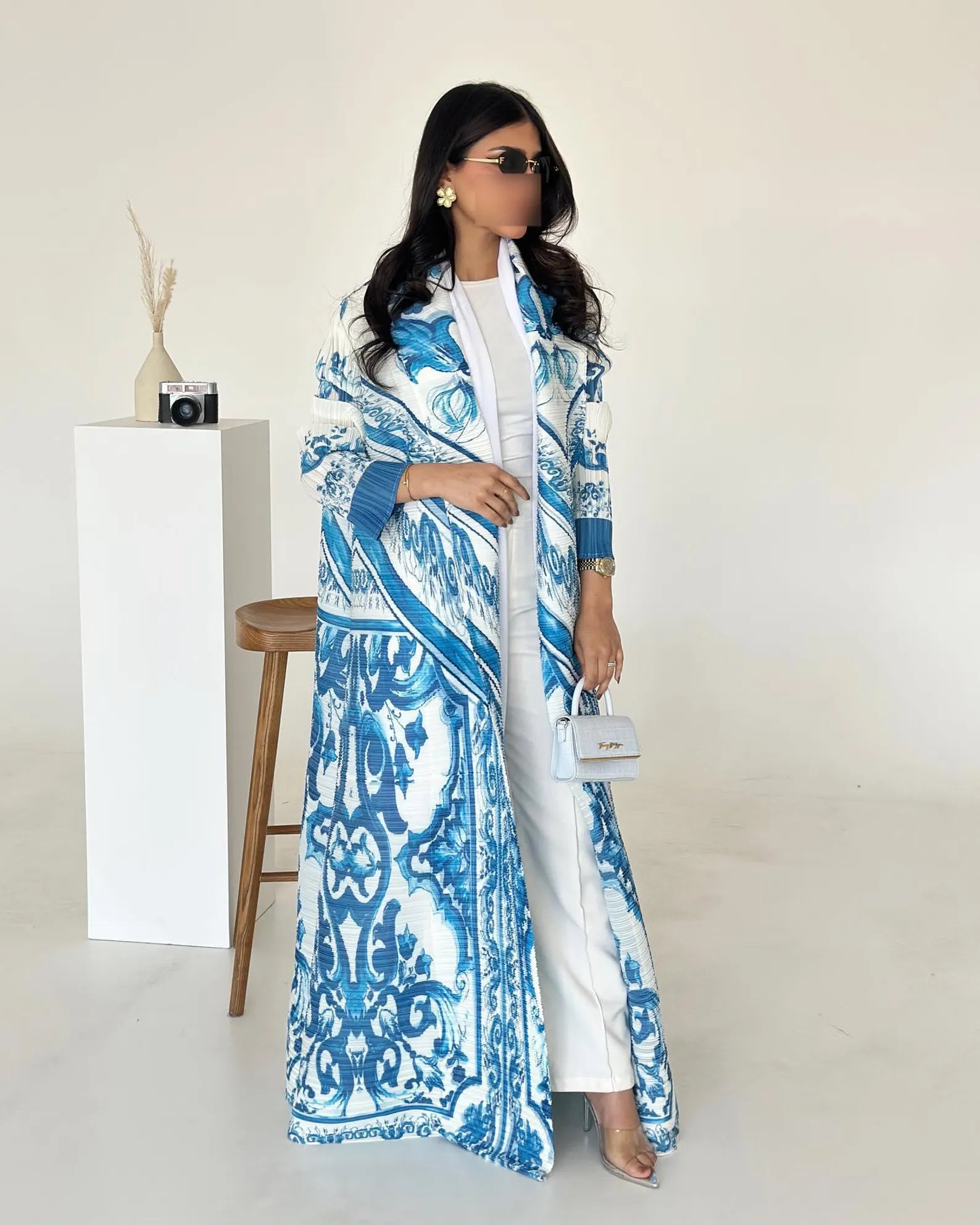 Blue Porcelain Mosaic Abaya