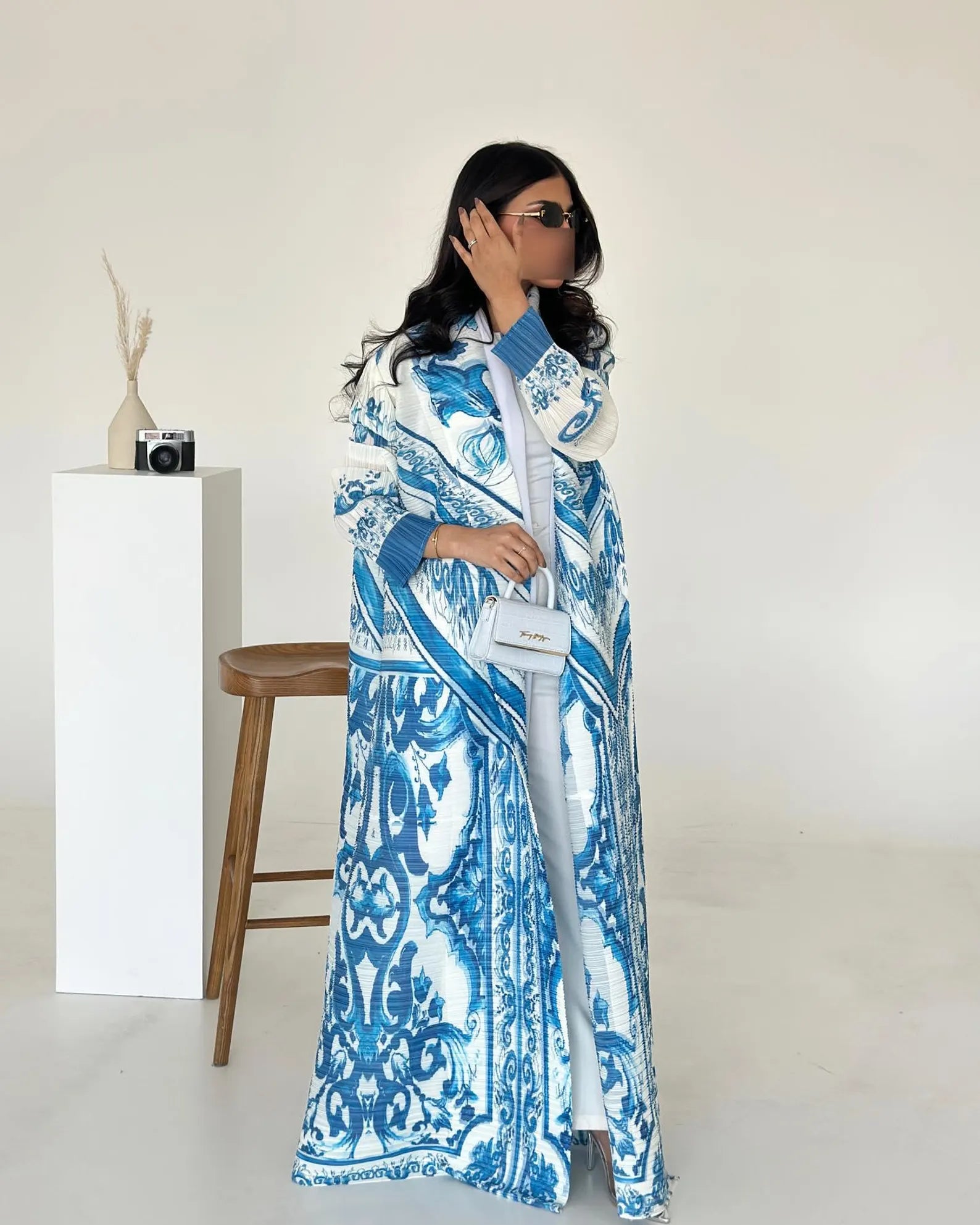 Blue Porcelain Mosaic Abaya