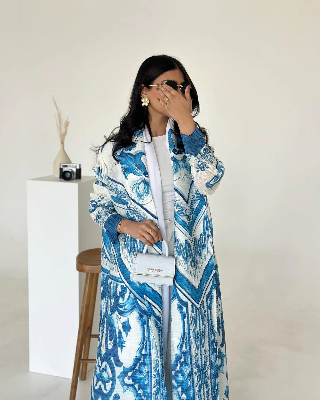 Blue Porcelain Mosaic Abaya